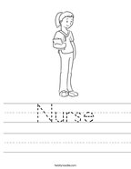 Nurse Handwriting Sheet
