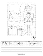 Nutcracker Puzzle Handwriting Sheet
