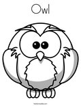 Owl Coloring Page