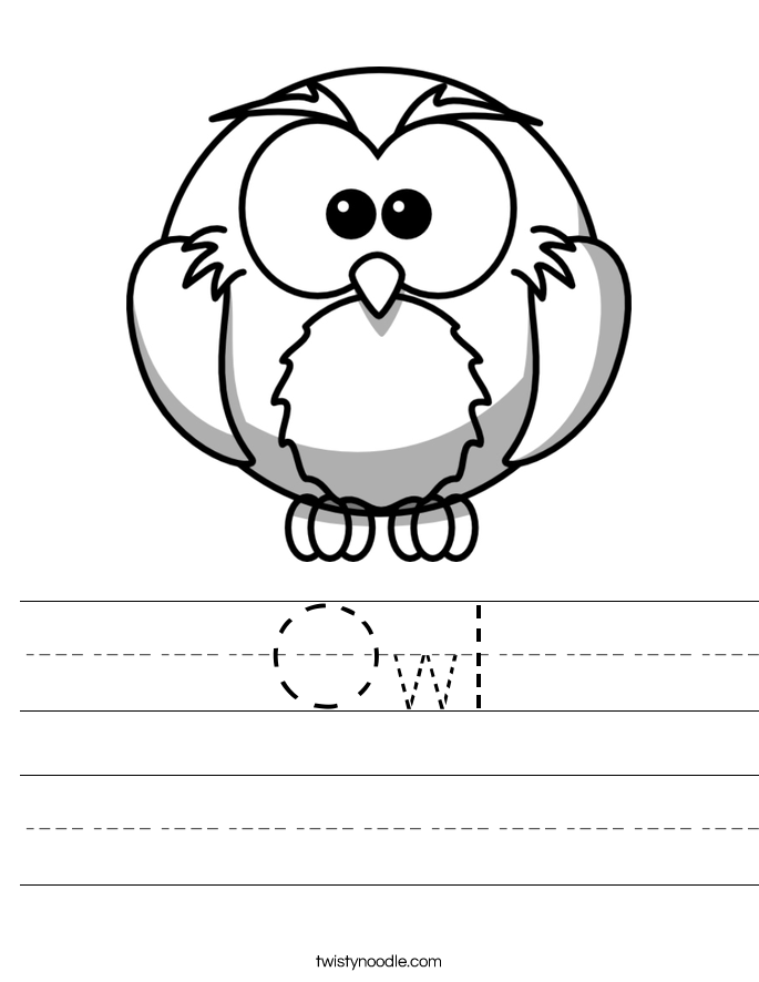 Owl Worksheet