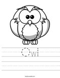 Owl Worksheet