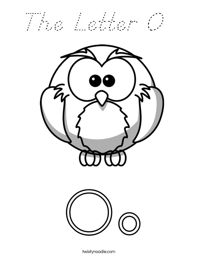 The Letter O  Coloring Page
