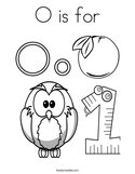 O is for Coloring Page