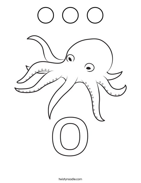 O Octopus Coloring Page