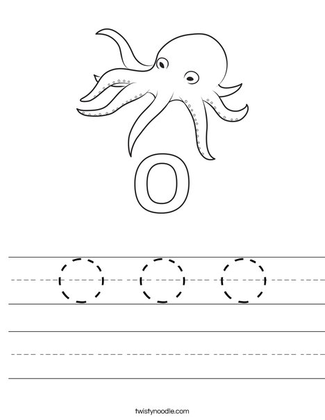 O Octopus Worksheet