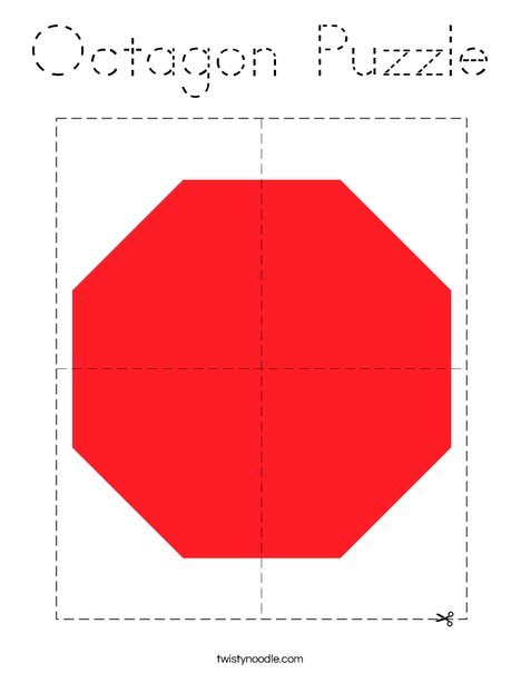 Octagon Puzzle Coloring Page