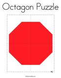 Octagon Puzzle Coloring Page