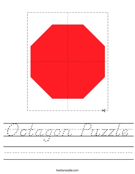 Octagon Puzzle Worksheet