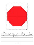 Octagon Puzzle Worksheet
