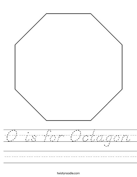 Octagon Worksheet