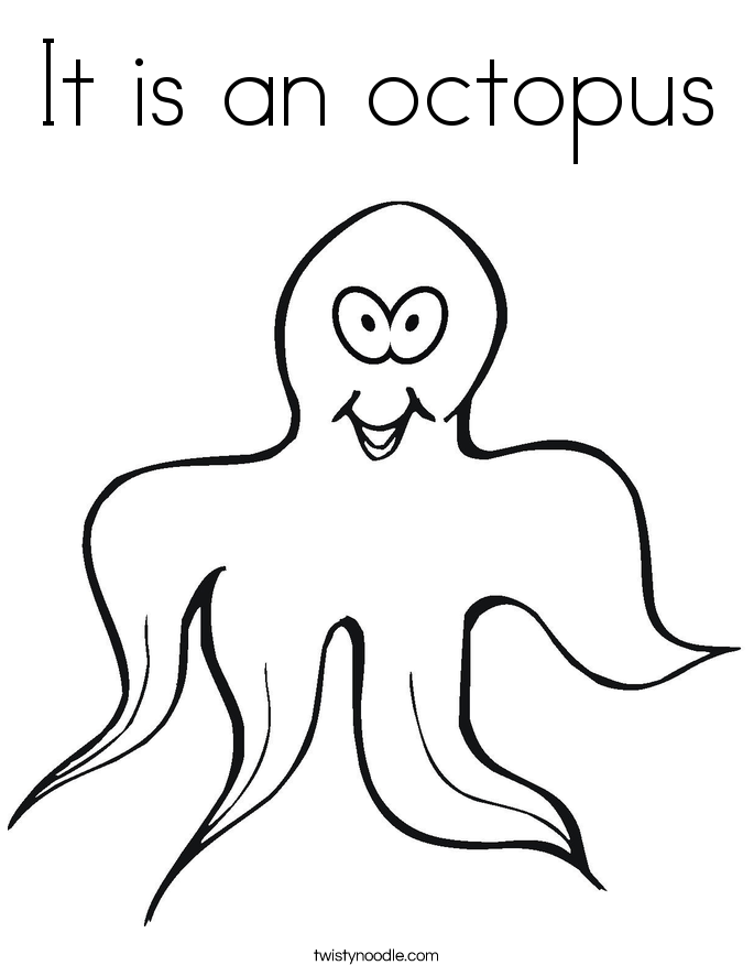 It is an octopus Coloring Page