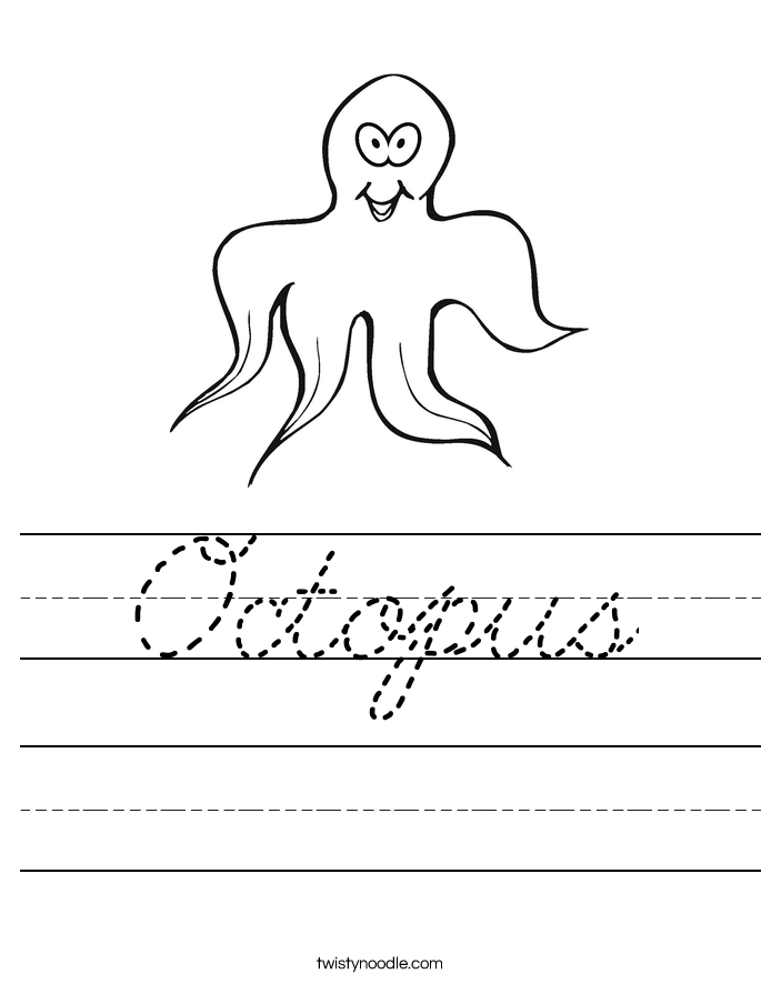 Octopus Worksheet