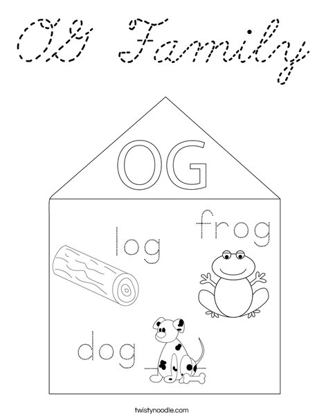 OG Family Coloring Page