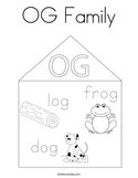OG Family Coloring Page