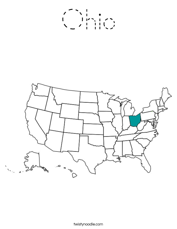 Ohio Coloring Page