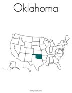 Oklahoma Coloring Page