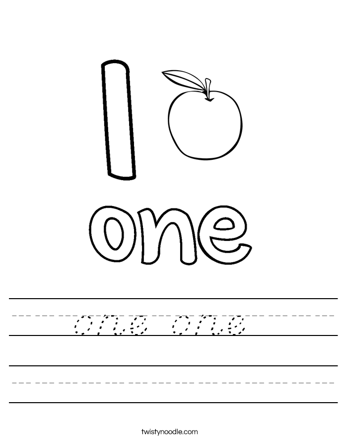 one one  Worksheet