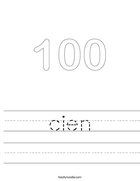 One Hundred Worksheet