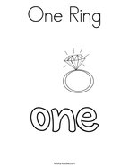 One Ring Coloring Page