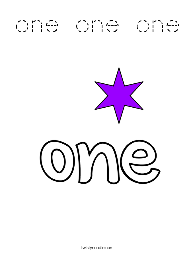 one one one Coloring Page