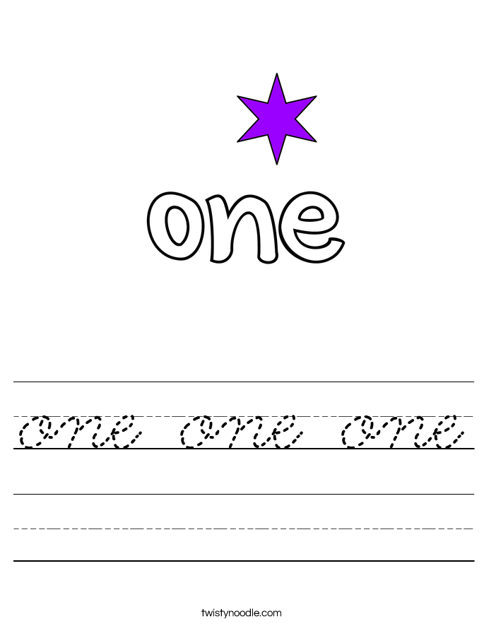 one one one Worksheet