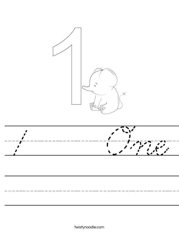 1    One Worksheet