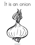 It is an onionColoring Page