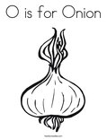 O is for OnionColoring Page