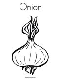 Onion Coloring Page