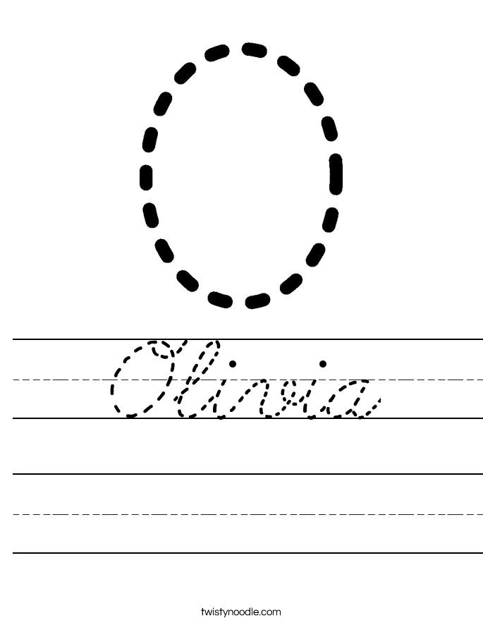 Olivia Worksheet