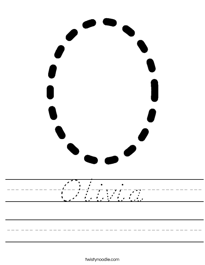 Olivia Worksheet