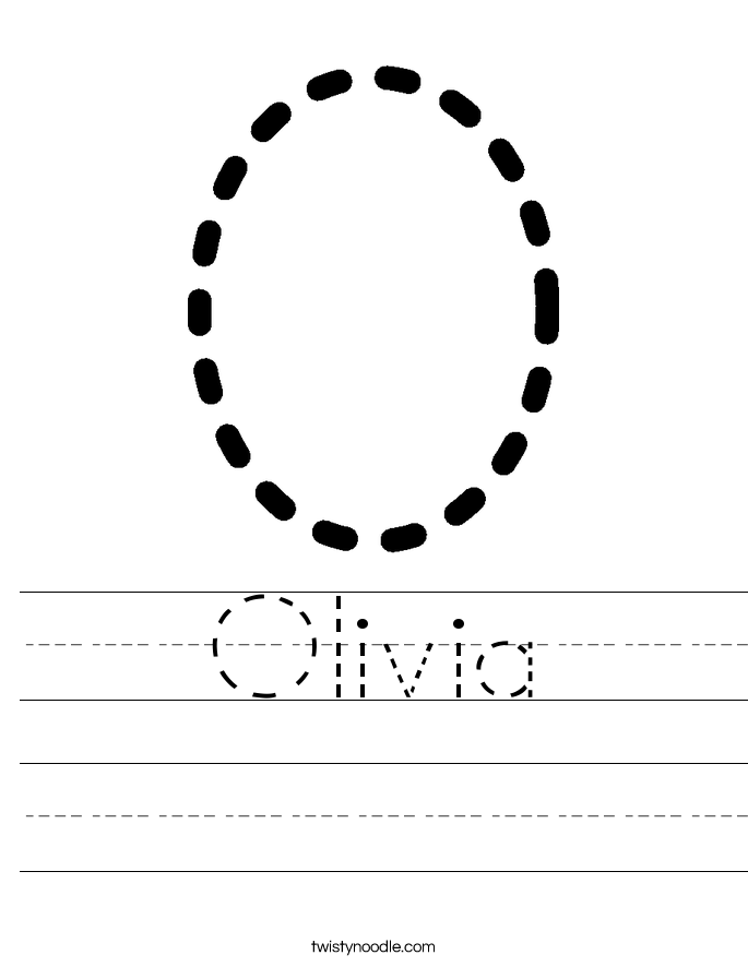 Olivia Worksheet