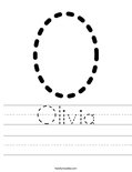 Olivia Worksheet