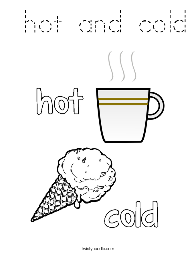  hot and cold Coloring Page