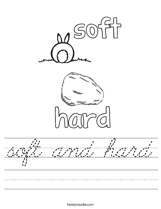 soft and hard Worksheet