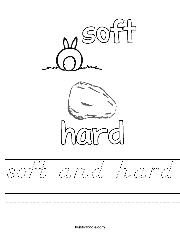 soft and hard Worksheet