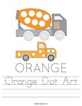 Orange Dot Art Worksheet
