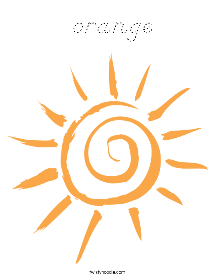  orange Coloring Page