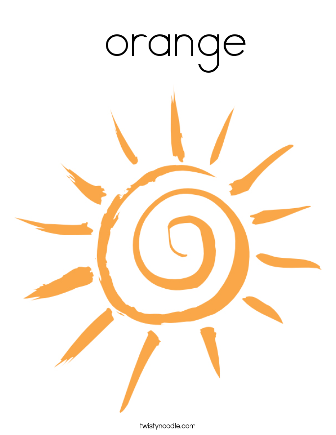  orange Coloring Page