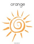  orange Coloring Page