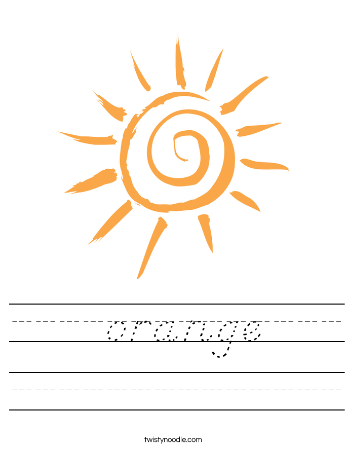  orange Worksheet
