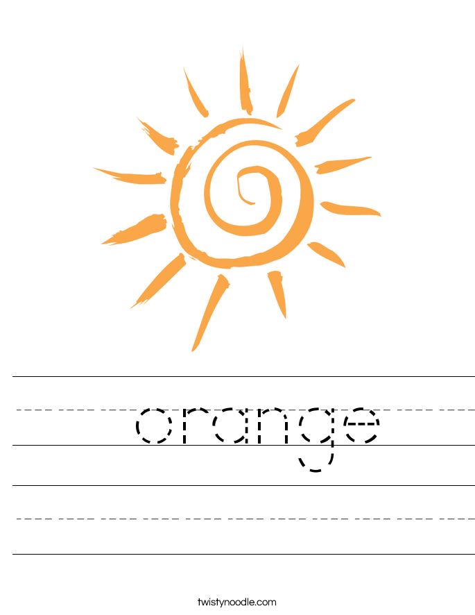  orange Worksheet