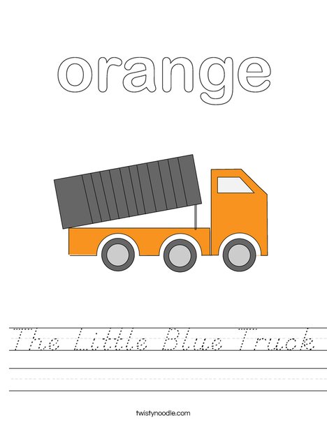 Orange Truck Worksheet