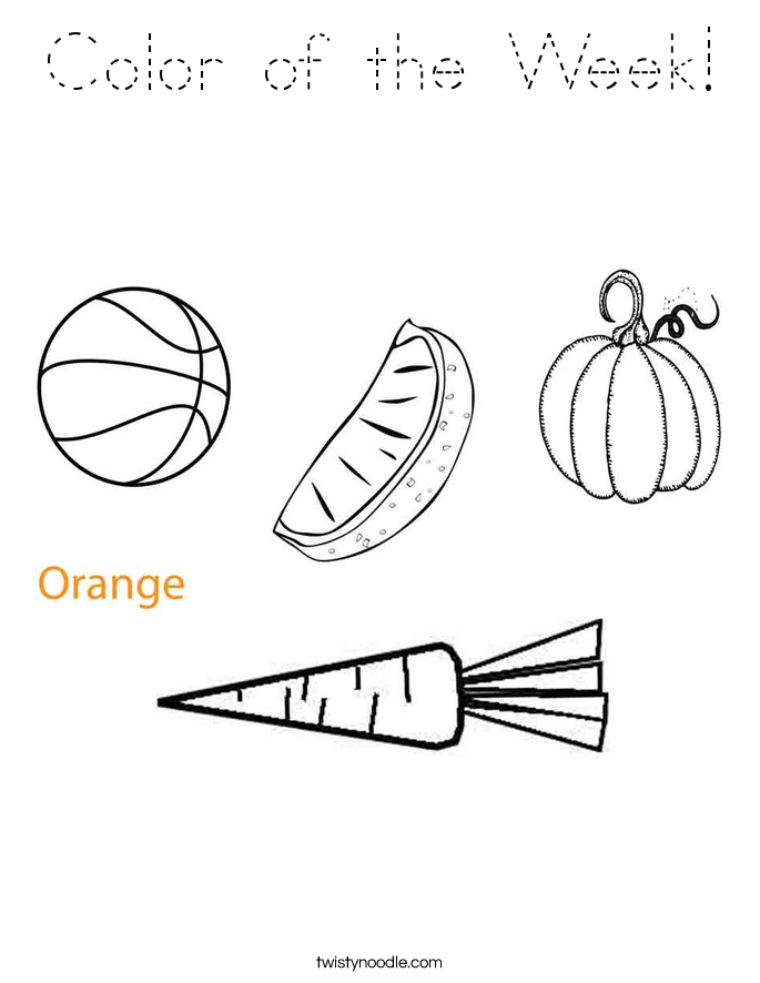 Color of the Week! Coloring Page