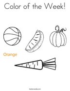 color orange coloring page