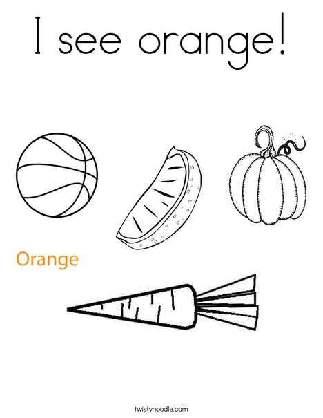 Orange Coloring Page