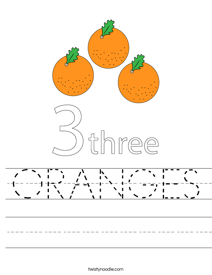 ORANGES Worksheet