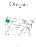 Oregon Coloring Page