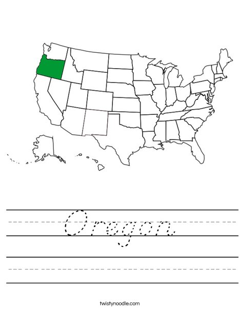 Oregon Worksheet