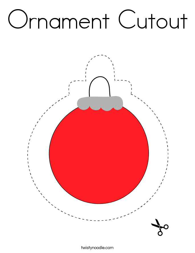 Ornament Cutout Coloring Page